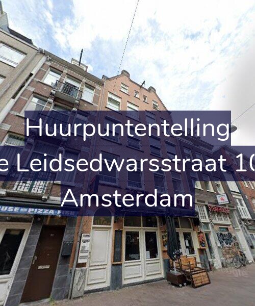 Foto gevel Huurpuntentelling voor Korte Leidsedwarsstraat 101-B, Amsterdam