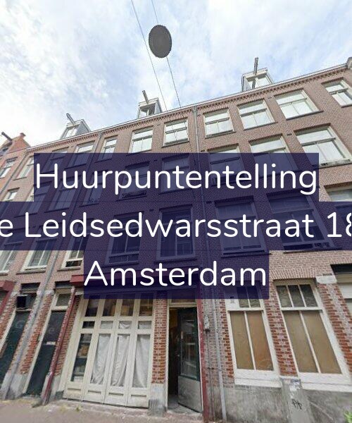 Foto gevel Huurpuntentelling voor Korte Leidsedwarsstraat 183-1, Amsterdam