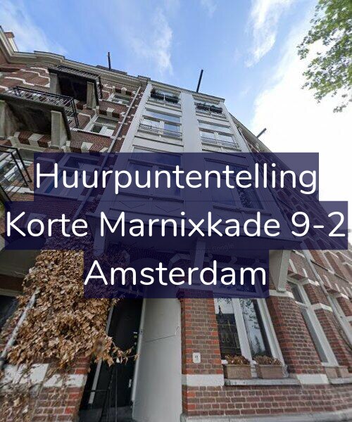 Foto gevel Huurpuntentelling voor Korte Marnixkade 9-2, Amsterdam