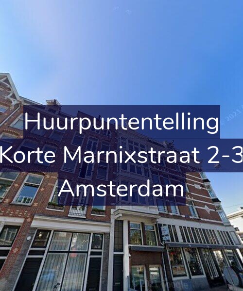 Foto gevel Huurpuntentelling voor Korte Marnixstraat 2-3, Amsterdam