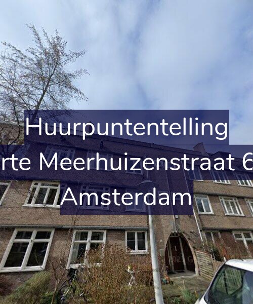 Foto gevel Huurpuntentelling voor Korte Meerhuizenstraat 6-1, Amsterdam