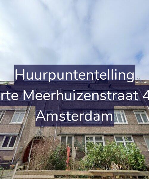 Foto gevel Huurpuntentelling voor Korte Meerhuizenstraat 4-1, Amsterdam