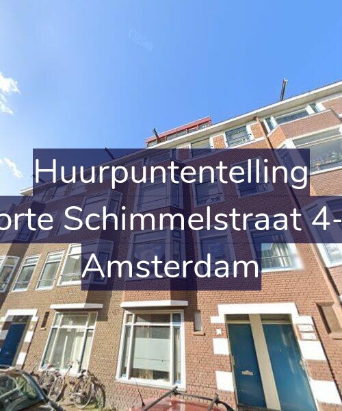 Foto gevel Huurpuntentelling voor Korte Schimmelstraat 4-A, Amsterdam