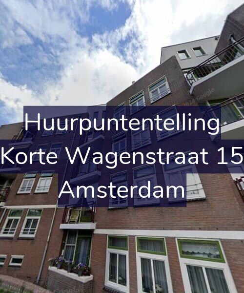 Foto gevel Huurpuntentelling voor Korte Wagenstraat 15, Amsterdam