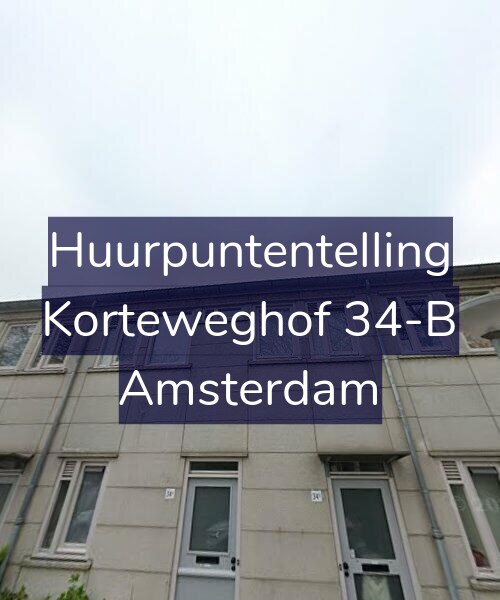 Foto gevel Huurpuntentelling voor Korteweghof 34-B, Amsterdam