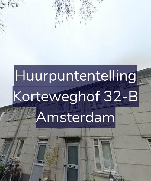 Foto gevel Huurpuntentelling voor Korteweghof 32-B, Amsterdam