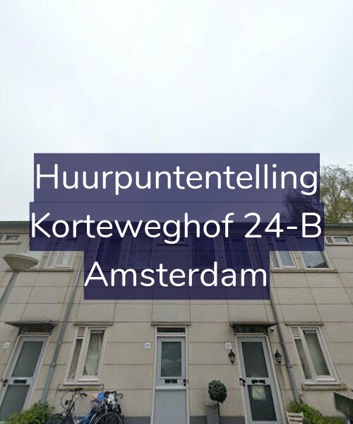 Foto gevel Huurpuntentelling voor Korteweghof 24-B, Amsterdam
