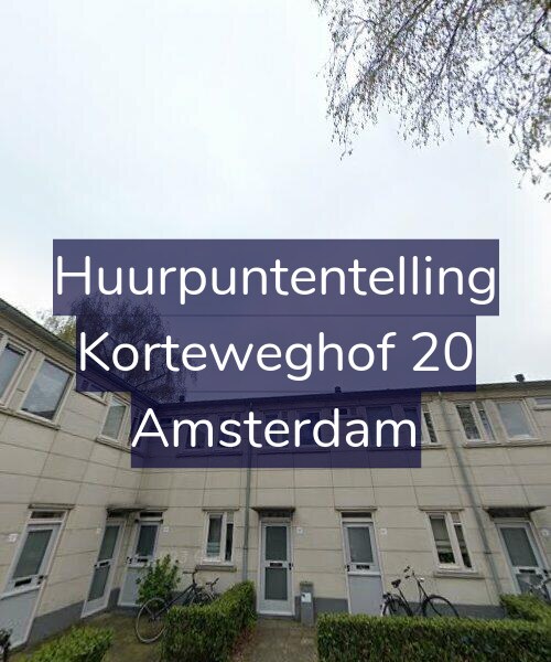 Foto gevel Huurpuntentelling voor Korteweghof 20, Amsterdam