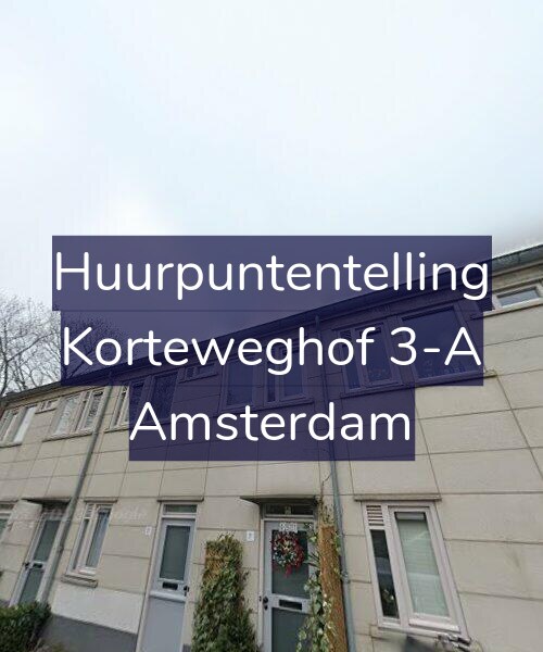 Foto gevel Huurpuntentelling voor Korteweghof 3-A, Amsterdam