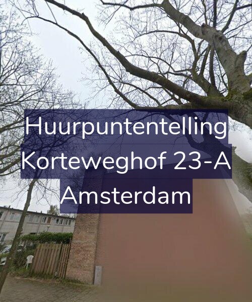 Foto gevel Huurpuntentelling voor Korteweghof 23-A, Amsterdam