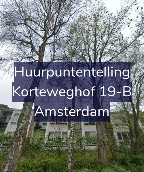 Foto gevel Huurpuntentelling voor Korteweghof 19-B, Amsterdam