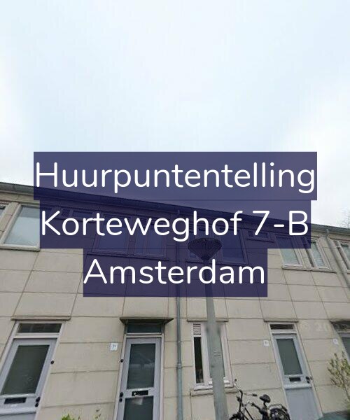 Foto gevel Huurpuntentelling voor Korteweghof 7-B, Amsterdam