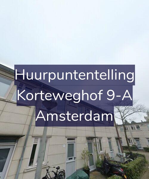 Foto gevel Huurpuntentelling voor Korteweghof 9-A, Amsterdam
