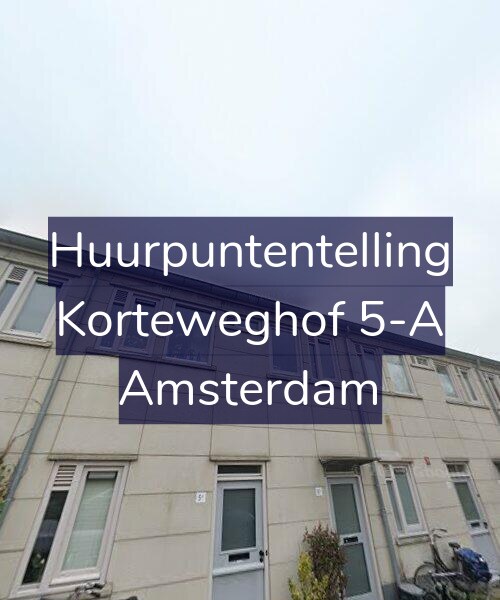 Foto gevel Huurpuntentelling voor Korteweghof 5-A, Amsterdam