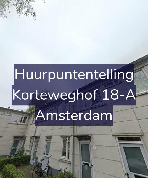 Foto gevel Huurpuntentelling voor Korteweghof 18-A, Amsterdam