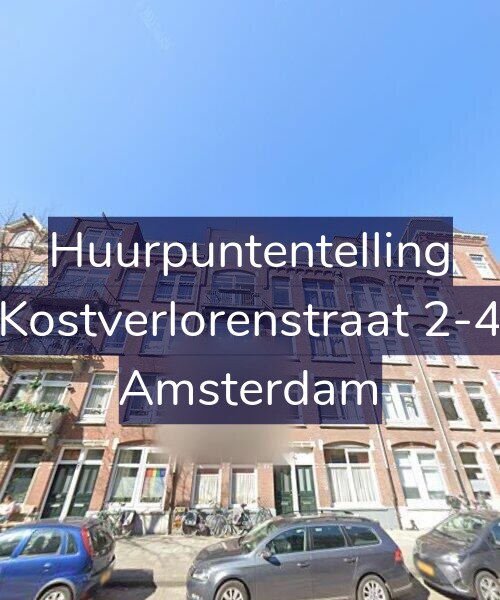 Foto gevel Huurpuntentelling voor Kostverlorenstraat 2-4, Amsterdam