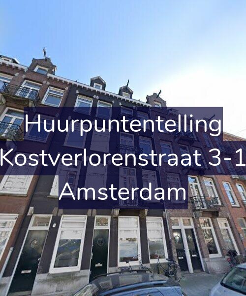 Foto gevel Huurpuntentelling voor Kostverlorenstraat 3-1, Amsterdam
