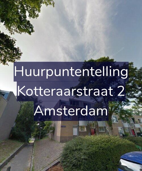Foto gevel Huurpuntentelling voor Kotteraarstraat 2, Amsterdam
