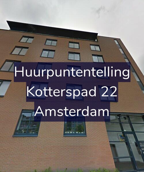 Foto gevel Huurpuntentelling voor Kotterspad 22, Amsterdam
