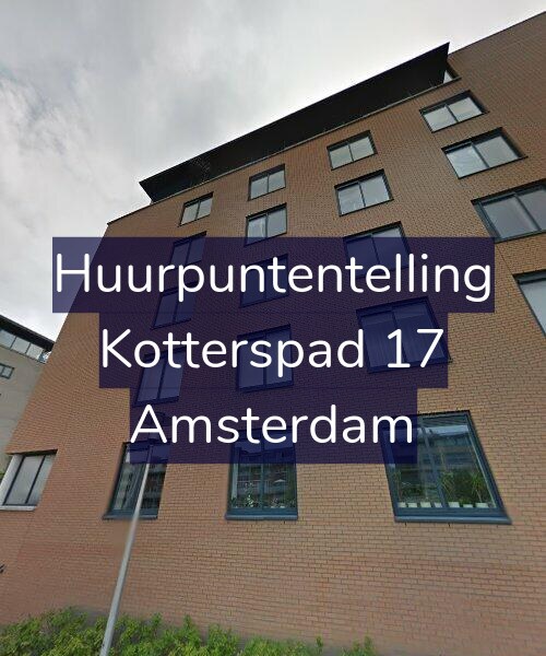 Foto gevel Huurpuntentelling voor Kotterspad 17, Amsterdam