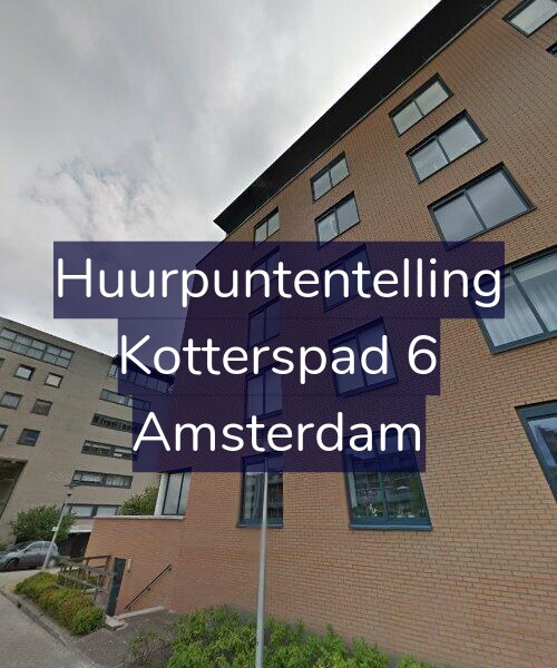 Foto gevel Huurpuntentelling voor Kotterspad 6, Amsterdam