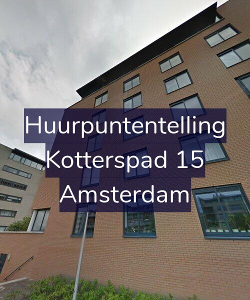 Foto gevel Huurpuntentelling voor Kotterspad 15, Amsterdam