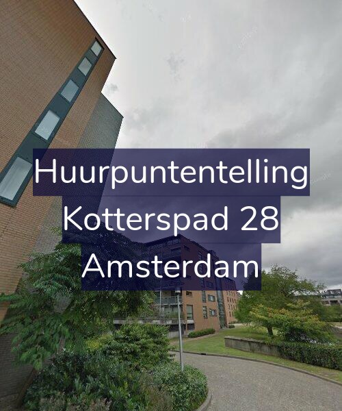 Foto gevel Huurpuntentelling voor Kotterspad 28, Amsterdam