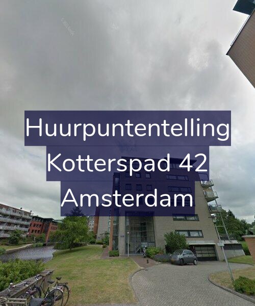 Foto gevel Huurpuntentelling voor Kotterspad 42, Amsterdam