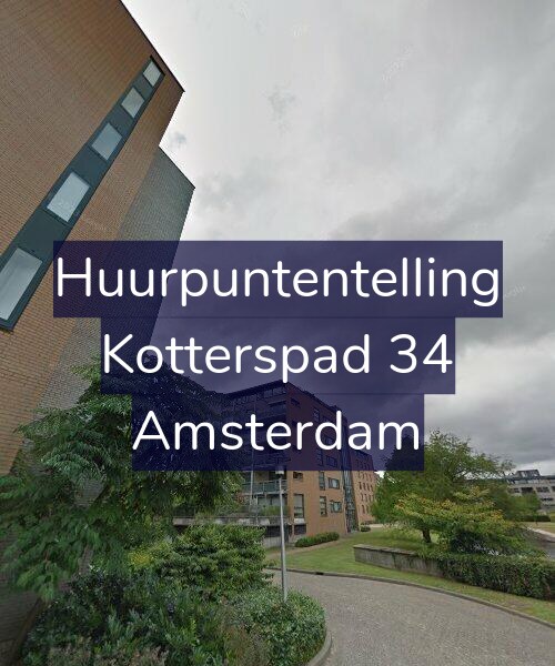 Foto gevel Huurpuntentelling voor Kotterspad 34, Amsterdam