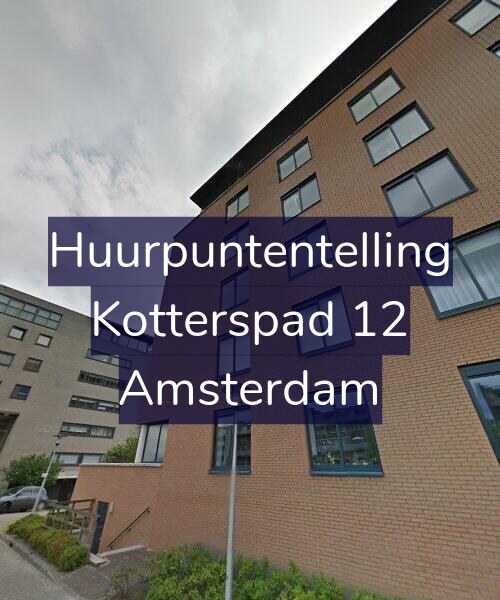 Foto gevel Huurpuntentelling voor Kotterspad 12, Amsterdam
