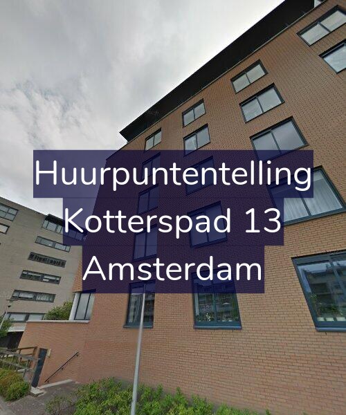 Foto gevel Huurpuntentelling voor Kotterspad 13, Amsterdam
