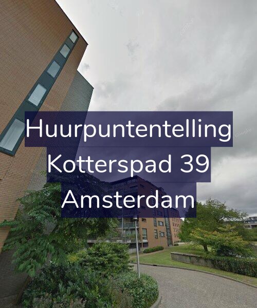 Foto gevel Huurpuntentelling voor Kotterspad 39, Amsterdam