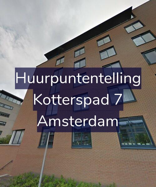Foto gevel Huurpuntentelling voor Kotterspad 7, Amsterdam
