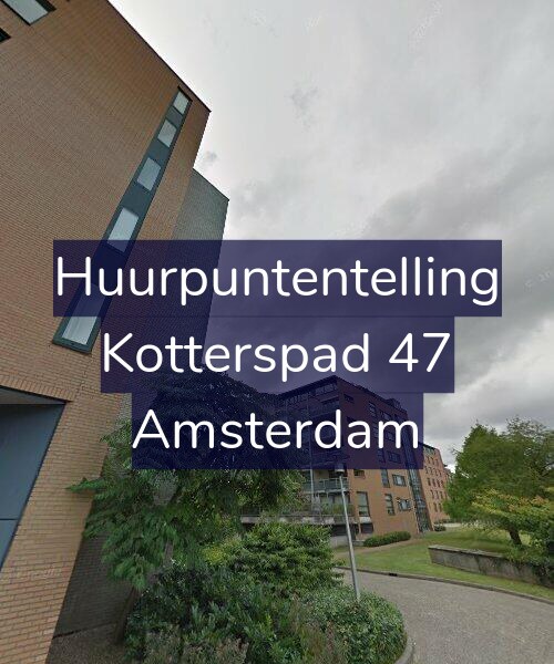 Foto gevel Huurpuntentelling voor Kotterspad 47, Amsterdam