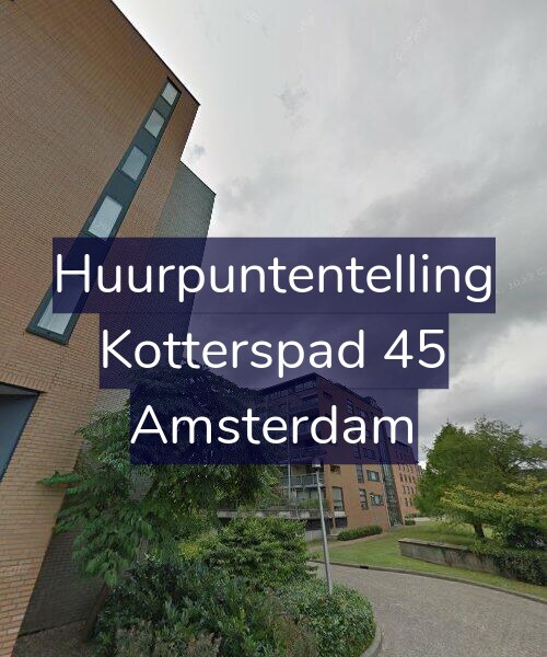 Foto gevel Huurpuntentelling voor Kotterspad 45, Amsterdam