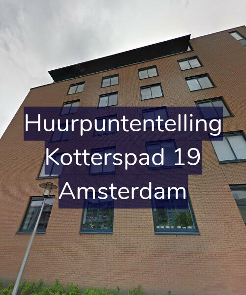 Foto gevel Huurpuntentelling voor Kotterspad 19, Amsterdam