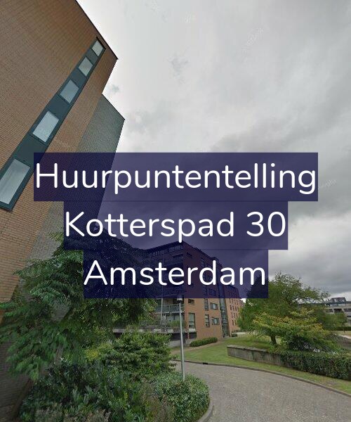 Foto gevel Huurpuntentelling voor Kotterspad 30, Amsterdam