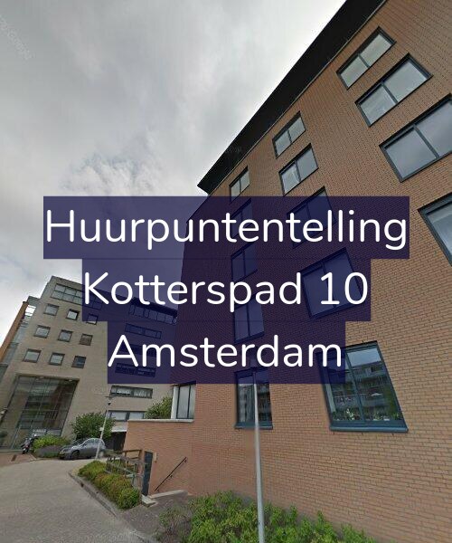 Foto gevel Huurpuntentelling voor Kotterspad 10, Amsterdam