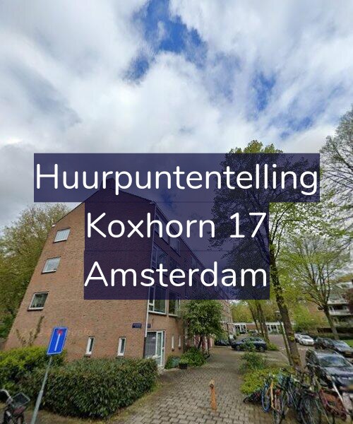 Foto gevel Huurpuntentelling voor Koxhorn 17, Amsterdam