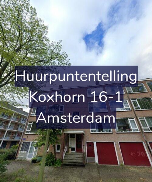 Foto gevel Huurpuntentelling voor Koxhorn 16-1, Amsterdam