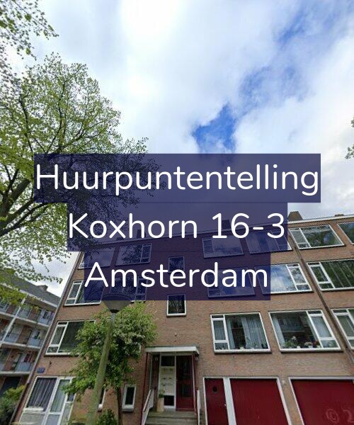 Foto gevel Huurpuntentelling voor Koxhorn 16-3, Amsterdam
