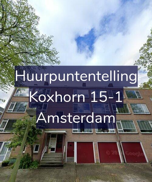 Foto gevel Huurpuntentelling voor Koxhorn 15-1, Amsterdam