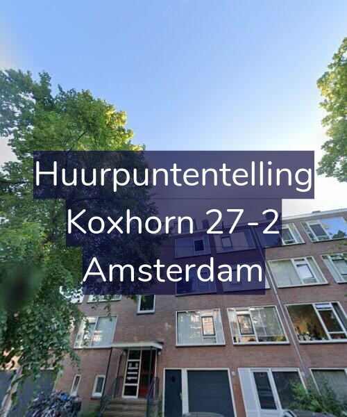 Foto gevel Huurpuntentelling voor Koxhorn 27-2, Amsterdam