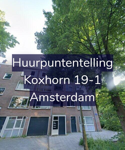 Foto gevel Huurpuntentelling voor Koxhorn 19-1, Amsterdam