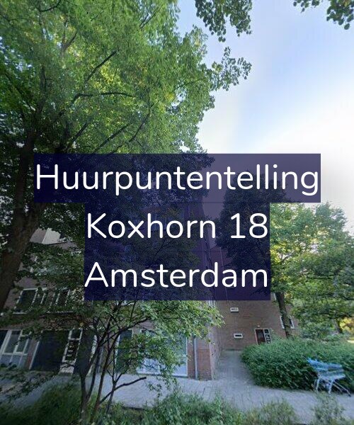 Foto gevel Huurpuntentelling voor Koxhorn 18, Amsterdam