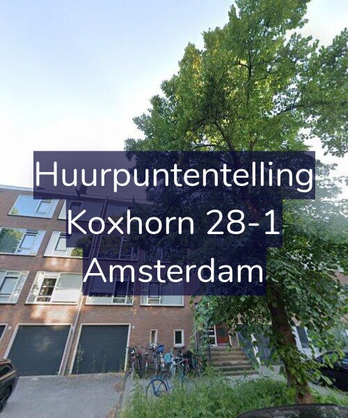 Foto gevel Huurpuntentelling voor Koxhorn 28-1, Amsterdam