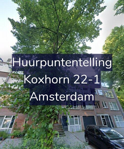 Foto gevel Huurpuntentelling voor Koxhorn 22-1, Amsterdam
