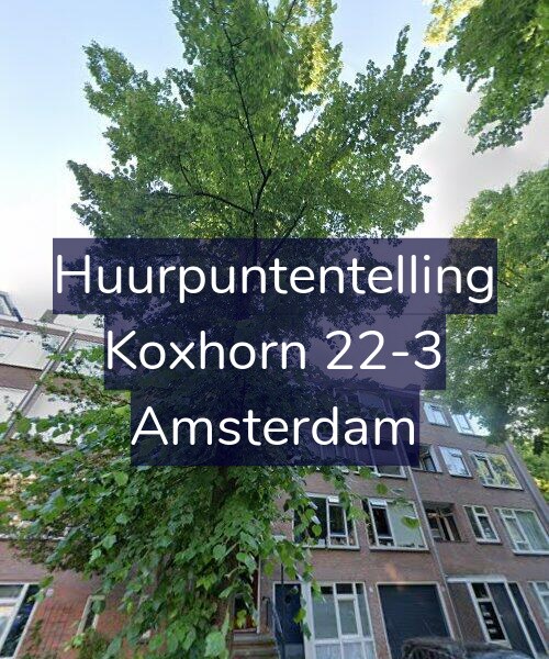 Foto gevel Huurpuntentelling voor Koxhorn 22-3, Amsterdam