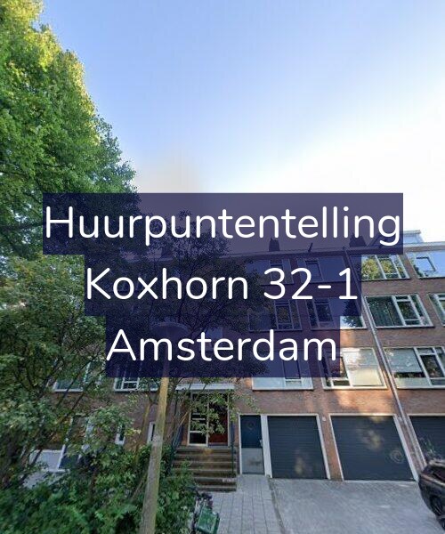 Foto gevel Huurpuntentelling voor Koxhorn 32-1, Amsterdam