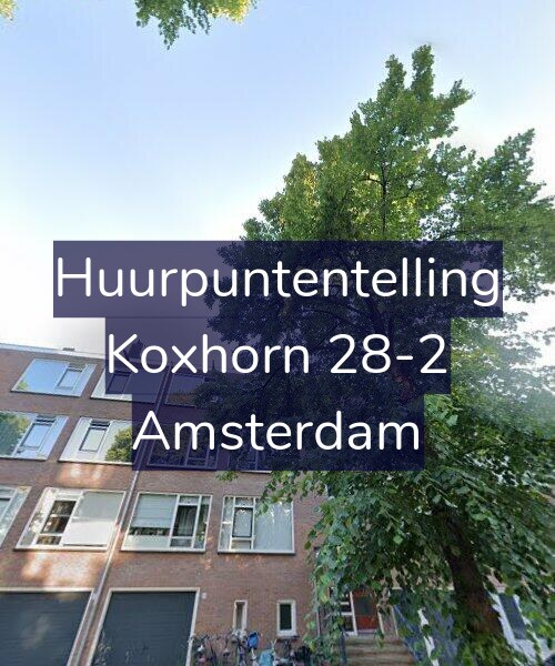 Foto gevel Huurpuntentelling voor Koxhorn 28-2, Amsterdam